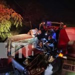 ¡Vivos de milagro!, triple colisión entre camión, tractor y furgón deja lesionados en Chinandega