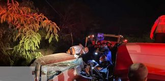 ¡Vivos de milagro!, triple colisión entre camión, tractor y furgón deja lesionados en Chinandega