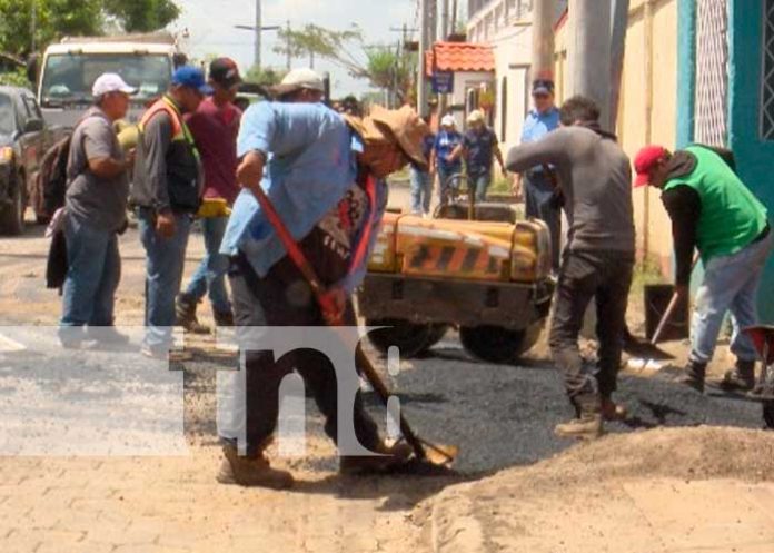 3 Calles nuevas en el barrio Hugo Chávez de Managua