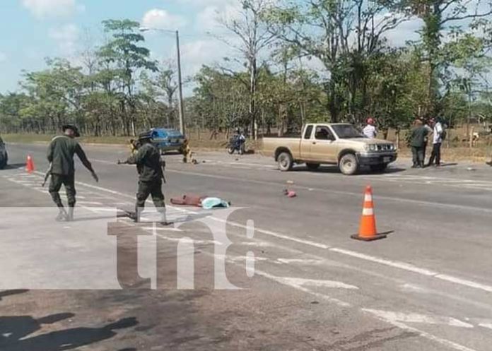 Foto: Pasajero de camioneta muere en accidente de tránsito en Mulukukú/TN8