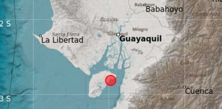 Se registra un sismo de magnitud 5,8 al sur de Ecuador