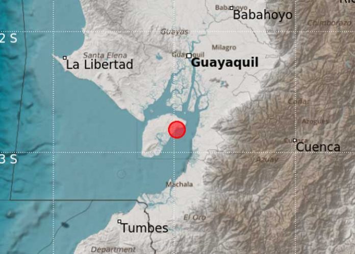 Se registra un sismo de magnitud 5,8 al sur de Ecuador