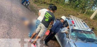 Vuelco de una camioneta deja una persona fallecida en Waslala