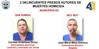 16 presuntos delincuentes capturados en Matagalpa