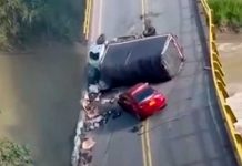 ¡Impresionante! Colapsó un puente en Colombia y dejó al menos 15 heridos