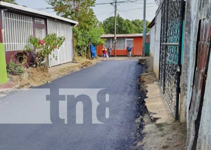 Foto: Nuevas calles para barrios de Managua / TN8
