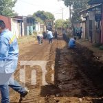 Supervisan obras de mejoramiento vial en el barrio 30 de Mayo, Managua Foto: Mejoramiento vial en el barrio 30 de Mayo, Managua / TN8
