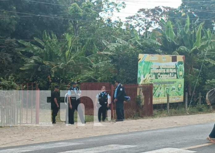 Foto: Investigación de la Policía Nacional en San Marcos, Carazo, por un homicidio / TN8