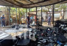Incendio reduce a cenizas vivienda del barrio Santa Ana Sur, Managua Foto: Incendio reduce a cenizas una vivienda en Managua / TN8
