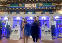 Uniforme de la Policía Nacional de Nicaragua son exhibidos en Corea