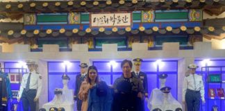 Uniforme de la Policía Nacional de Nicaragua son exhibidos en Corea
