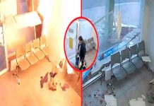 ¡No estaba en la raya!: Se salvó por segundos de una explosión letal en España