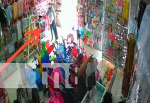 Foto: Captan momento del robo de un bolso en una tienda de Granada / TN8