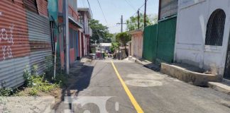 Foto: Nuevas calles en el barrio Hugo Chávez, en Managua / TN8