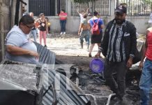 Voraz incendio arrasó todo en una vivienda en Estelí Foto: Incendio arrasa con una vivienda en Estelí / TN8