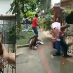 VIDEO: ¡Eso es amor! Chica protege a novio ladrón y también le reparten palo Mujer protege a novio ladrón de golpiza y también le toca