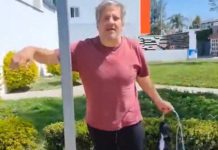 Desgraciado hombre es captado asfixiando hasta la muerte a un pobre perrito Captan a hombre asfixiando hasta la muerte a un perro en plena vía pública