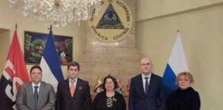 Embajadora de Nicaragua recibe visita del Ministro de Osetia del Sur