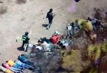 Rescatan a 35 migrantes secuestrados en una zona desértica de México Rescatan a 35 migrantes secuestrados en una zona desértica de México