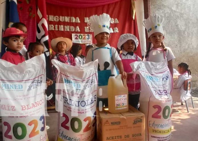 Foto: Merienda escolar en Nandaime / TN8