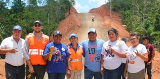 Se inauguró caminos productivos en la comunidad Santa Fe, en Rosita