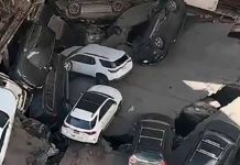 Varias personas atrapadas tras el derrumbe de un estacionamiento en Nueva York Varias personas atrapadas tras el derrumbe de un estacionamiento en Nueva York