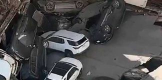 Varias personas atrapadas tras el derrumbe de un estacionamiento en Nueva York