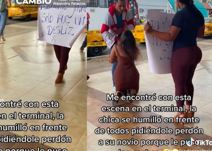 oerdon1 Mujer pide perdón de rodillas por acostarse con su cuñado