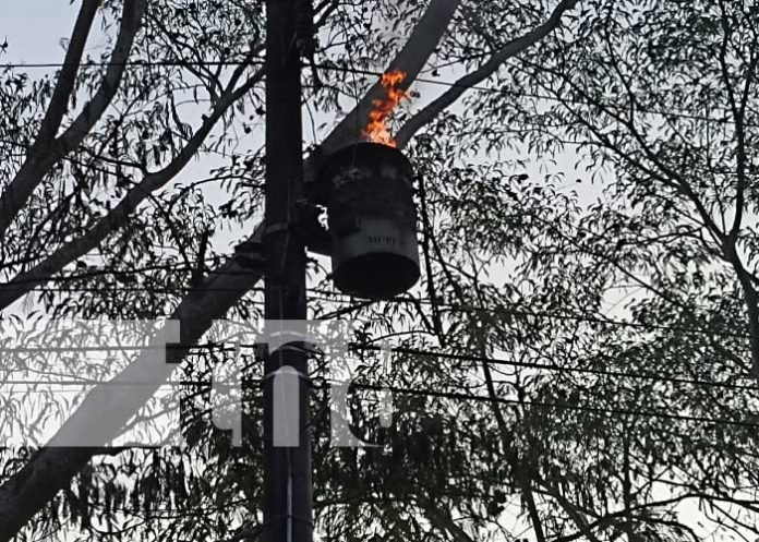 Foto: Explosión de transformador en Altagracia, Ometepe / TN8