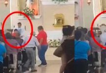 Se puso Batman: Sacerdote saca a empujones a sujeto que hacía el «despelote» Sacerdote de Sinaloa saca a empujones a un sujeto escandaloso
