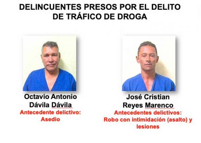 Operativos de la Policía Nacional dejan a varios sujetos detenidos y cocaína incautada