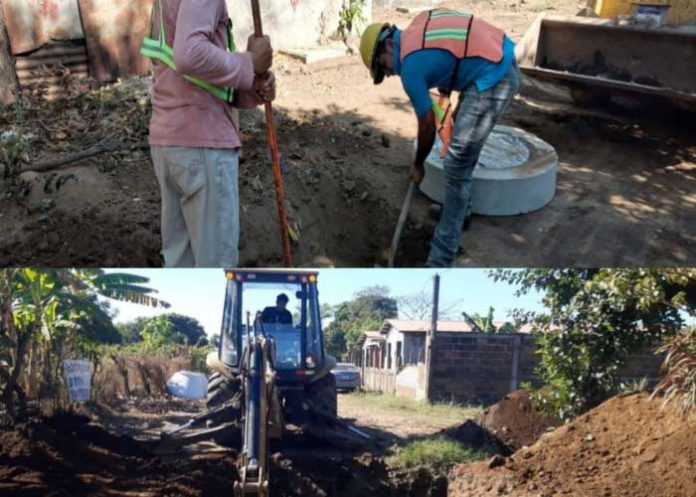 Obras de restauración y ampliación de alcantarillado avanza en Chichigalpa