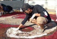Jinotepe realiza 9.ª edición de alfombras pasionarias