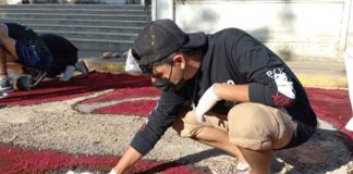 Jinotepe realiza 9.ª edición de alfombras pasionarias