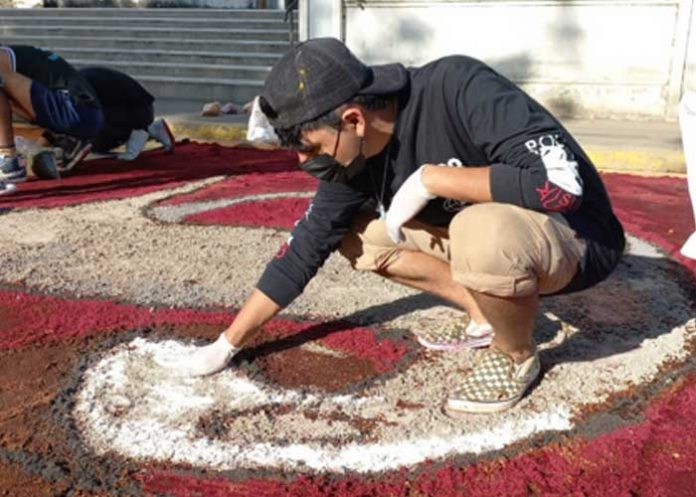 Jinotepe realiza 9.ª edición de alfombras pasionarias