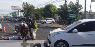 Foto: Anciano con lesiones serias tras accidente en Altamira, Managua / TN8