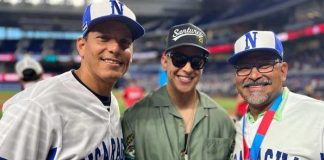 Foto: Sandor Guido, Daddy Yankee y Marvin Benard