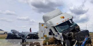 Foto: Terrible panorama del lugar de la tragegia entre Tipitapa y Malacatoya / TN8
