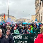 Concentración masiva en Berlín contra el suministro de armas a Ucrania