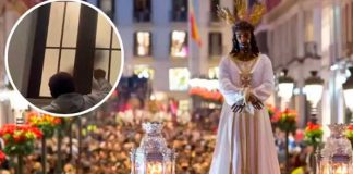¡Perdona a tu pueblo señor! Graban momento íntimo de pareja durante la procesión