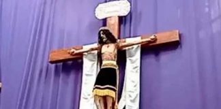 ¿Señal divina? Cristo crucificado movió la cabeza en plena misa en Semana Santa