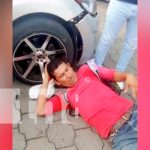 Ciclista en estado de ebriedad ocasiona accidente en Ciudad Sandino Foto: Ciclista en estado de ebriedad ocasiona accidente en Ciudad Sandino / TN8