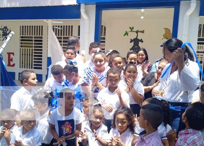 Foto: Reconstruyen colegio que fue destruido por fuertes lluvias en Rivas / TN8