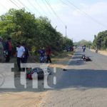 Foto: Dos motociclistas sufren accidente de tránsito en el Empalme La Estancia, Jalapa / TN8