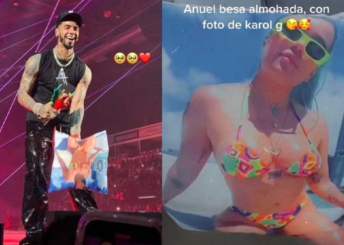 Anuel loco de amor ‘besó’ a Karol G