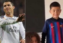 ¡Salió más cule que Messi, el hijo de Ronaldo!