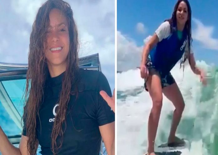 1 Video:No deja de sorprender al mundo Shakira, ahora se mostró surfeando