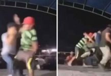 VIDEO: Simulación de pelea entre chicas termina con tremenda «penquiadera» Celebración de radioteatro termina en batalla campal