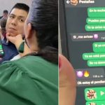 Chavala guarda al "querido" como "pestañas" y su jaño se entera