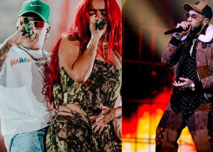 Anuel le tira una indirecta a Karol G en concierto de Miami